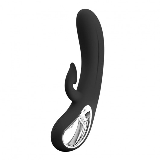 Черный вибратор-кролик Romance Massage - 24 см. - Baile купить в Новосибирске с доставкой в Orgasmix.ru Черный вибратор-кролик Romance Massage - 24 см. - Baile