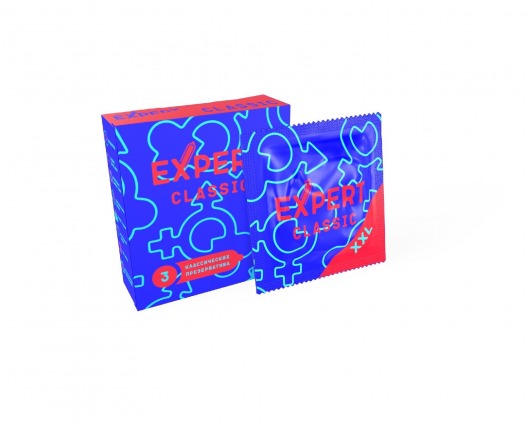 Презервативы увеличенного размера Expert Classic XXL - 3 шт. - Expert - купить с доставкой в Новосибирске