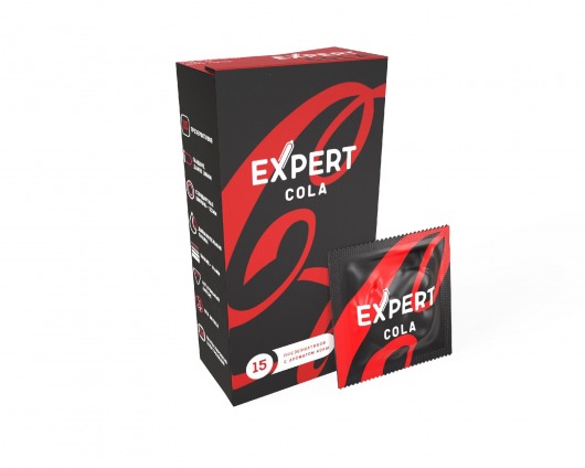 Презервативы с ароматом колы Expert Cola - 15 шт. - Expert - купить с доставкой в Новосибирске