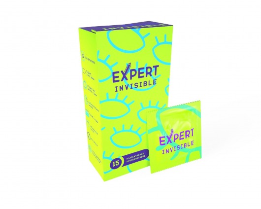 Ультратонкие презервативы Expert Invisible - 15 шт. - Expert - купить с доставкой в Новосибирске