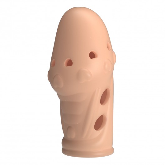 Телесная насадка на пенис Booker - 8 см. - Baile - в Новосибирске купить с доставкой