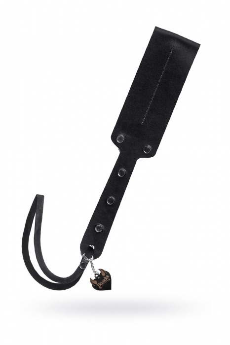 Черный кожаный пэддл - 32 см. - Pecado - купить с доставкой в Новосибирске