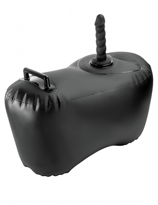 Черное надувное кресло с платформой для фиксации дилдо Body Dock Inflatable Love Seat - Pipedream - купить с доставкой в Новосибирске