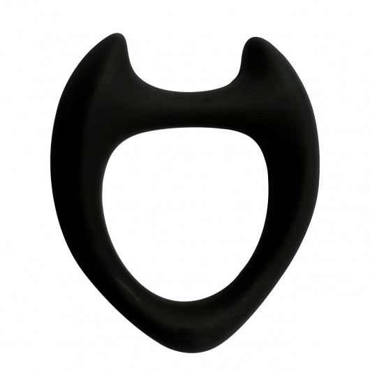 Черное эрекционное кольцо с рожками Wooomy Toro M - Adrien Lastic - в Новосибирске купить с доставкой