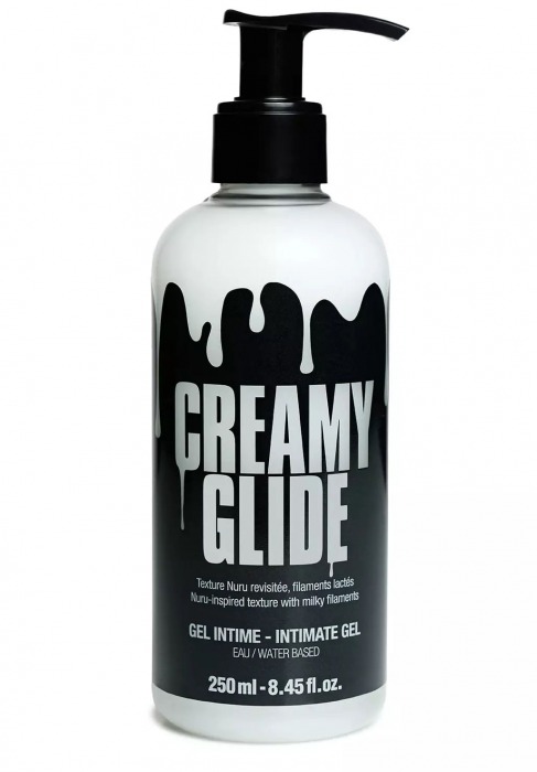 Лубрикант на водной основе Creamy Glide с консистенцией спермы - 250 мл. - Strap-on-me - купить с доставкой в Новосибирске