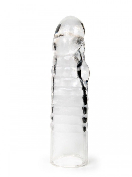 Прозрачная закрытая насадка на член - 15 см. - Sex Expert - в Новосибирске купить с доставкой