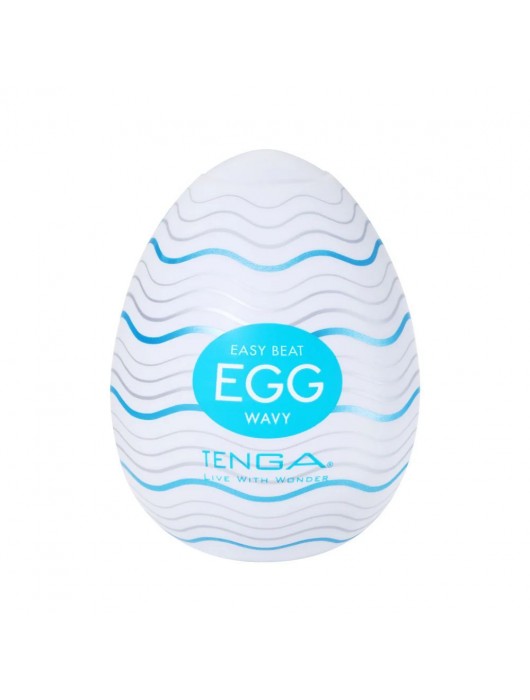 Мастурбатор-яйцо Tenga Egg Wavy - Tenga - в Новосибирске купить с доставкой