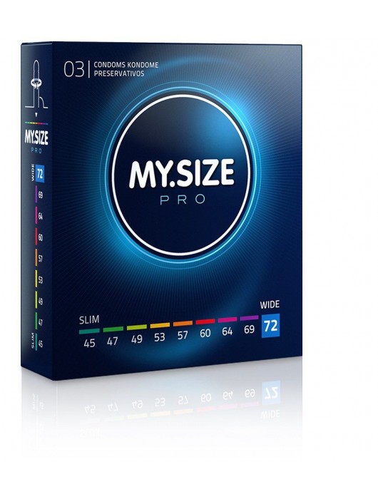 Презервативы MY.SIZE размер 72 - 3 шт. - My.Size - купить с доставкой в Новосибирске