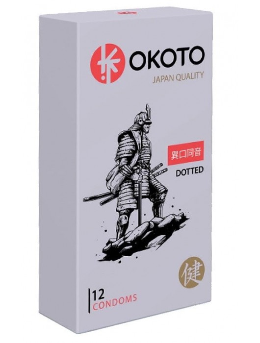 Точечные презервативы OKOTO Dotted - 12 шт. - Sitabella - купить с доставкой в Новосибирске
