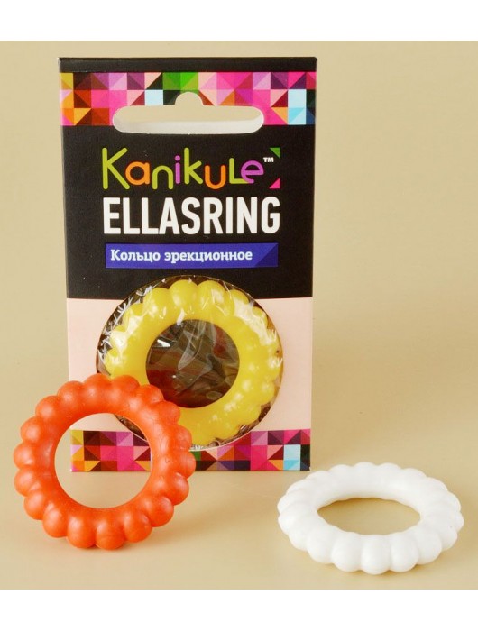 Цветное рельефное эрекционное кольцо Ellasring - Sitabella - в Новосибирске купить с доставкой