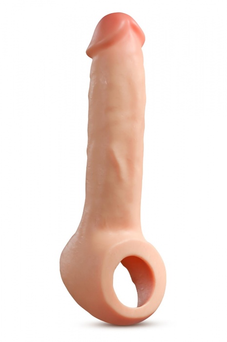 Телесная насадка-удлинитель Thrive 8.75 Inch Realistic Penis Extender Sleeve - 22,2 см. - Blush Novelties - в Новосибирске купить с доставкой