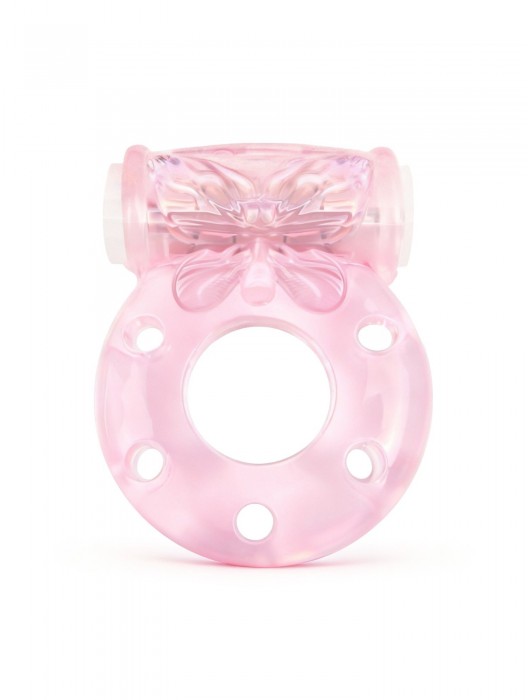 Розовое эрекционное виброкольцо с бабочкой - 1137 - в Новосибирске купить с доставкой