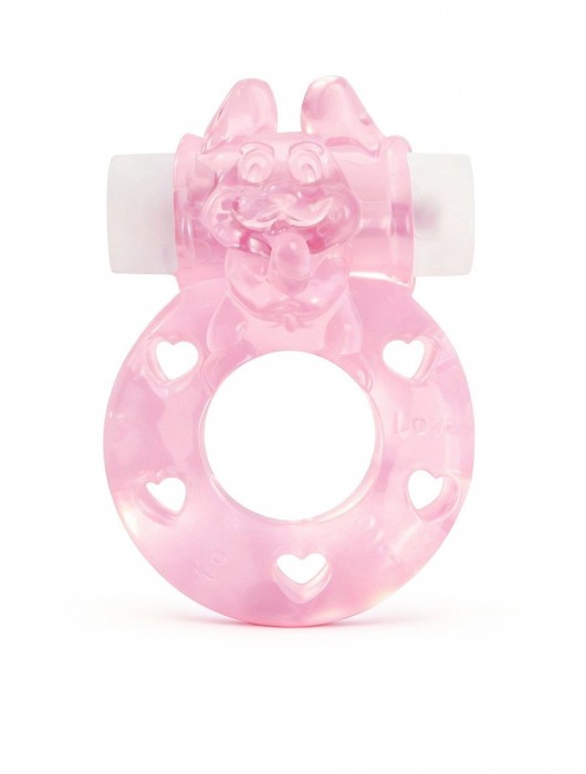 Розовое эрекционное виброкольцо в форме зайчика - 1137 - в Новосибирске купить с доставкой