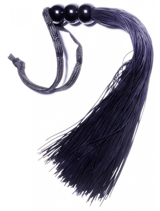 Черная силиконовая плетка - 25,4 см. - Boys of Toys - купить с доставкой в Новосибирске