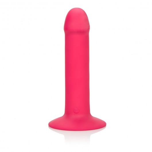 Розовый перезаряжаемый фаллоимитатор Luxe Touch-Sensitive Vibrator - 17,5 см. - California Exotic Novelties