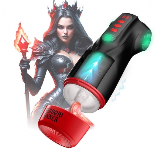 Интерактивный мастурбатор Raven с вакуумом, вибрацией и подсветкой - Shots Media BV - в Новосибирске купить с доставкой