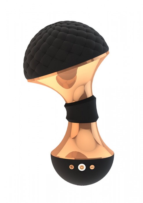 Черный вибромассажёр Enoki - 12,5 см. - Shots Media BV