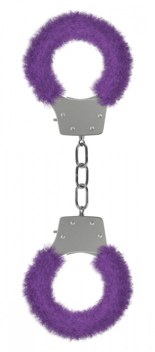 Фиолетовые пушистые наручники OUCH! Purple - Shots Media BV - купить с доставкой в Новосибирске