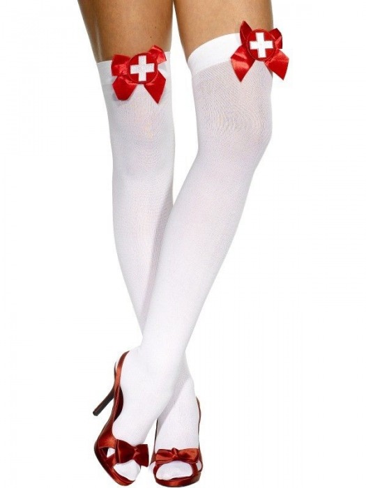 Чулки медсестрички с красными бантами - Fever купить с доставкой