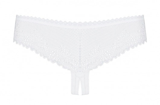 Трусики-бразилиана Alabastra с разрезом - Obsessive купить с доставкой