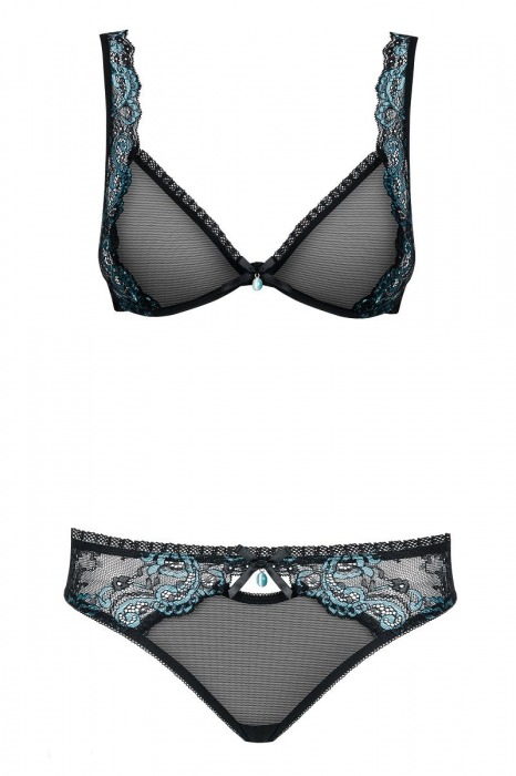 Сексуальный комплект Amanta с двухцветным кружевом - Obsessive купить с доставкой