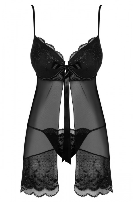 Игривый беби-долл Kisselent с завязками на лифе - Obsessive купить с доставкой