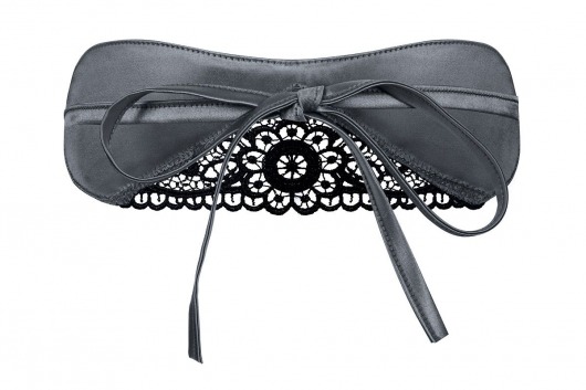 Маска Satinia с кружевной вставкой по центру - Obsessive - купить с доставкой в Новосибирске