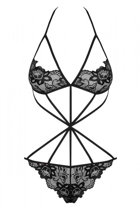 Кружевной тедди с переплетением лент Imperia - Obsessive купить с доставкой