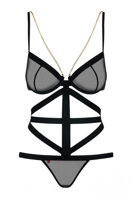 Полупрозрачный тедди Bondy с широкими лентами - Obsessive купить с доставкой