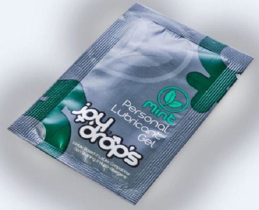 Пробник смазки на водной основе с ароматом мяты JoyDrops Mint - 5 мл. - JoyDrops - купить с доставкой в Новосибирске