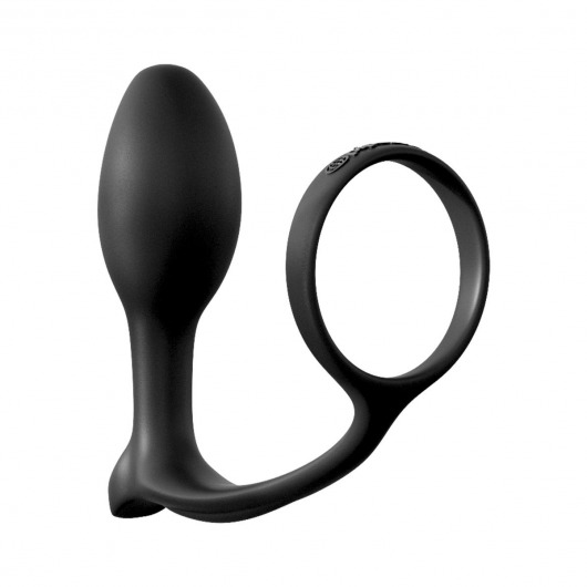 Анальная пробка с эрекционным кольцом Ass-Gasm Cockring Beginners Plug - Pipedream