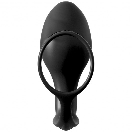 Эрекционное кольцо Ass-Gasm Cockring Advanced Plug с анальной пробкой - Pipedream