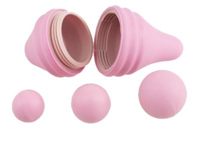 Набор для интимных тренировок Pelvix Concept: контейнер и 3 шарика - Adrien Lastic