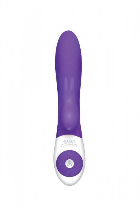 Фиолетовый стимулятор G-точки с клиторальным отростком The G-spot Rabbit - 22 см. - The Rabbit Company