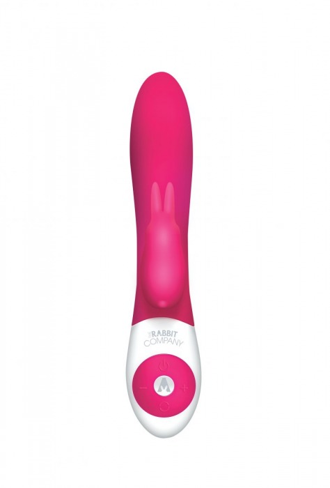 Розовый стимулятор G-точки с клиторальным отростком The G-spot Rabbit - 22 см. - The Rabbit Company