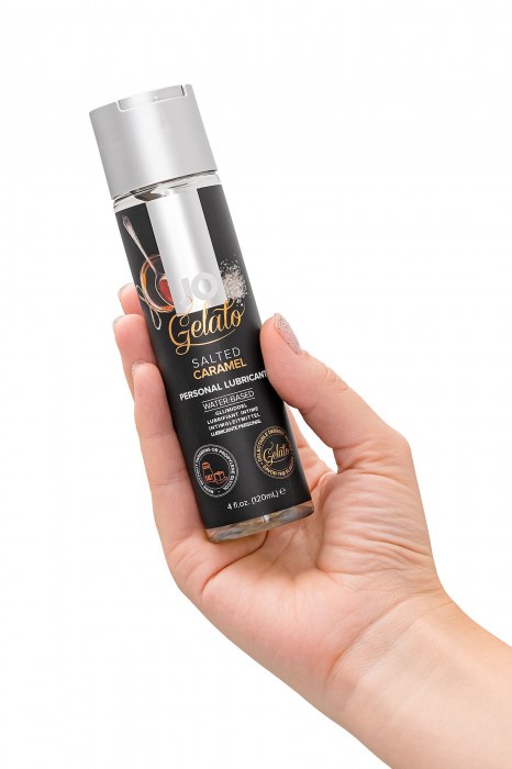 Лубрикант с ароматом солёной карамели JO GELATO SALTED CARAMEL - 120 мл. - System JO - купить с доставкой в Новосибирске