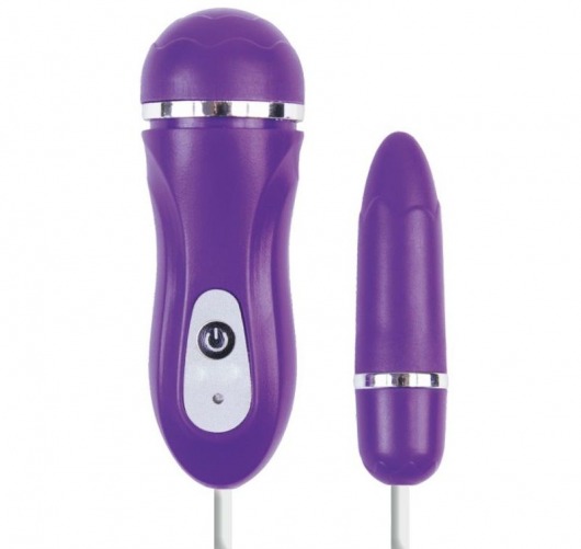 Фиолетовое виброяйцо с выносным пультом управления - A-toys