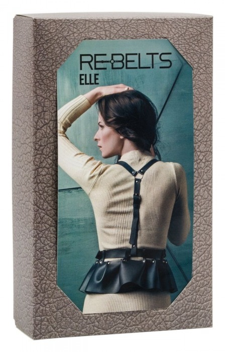 Портупея 3-в-1 Elle Black с оборками - Rebelts - купить с доставкой в Новосибирске