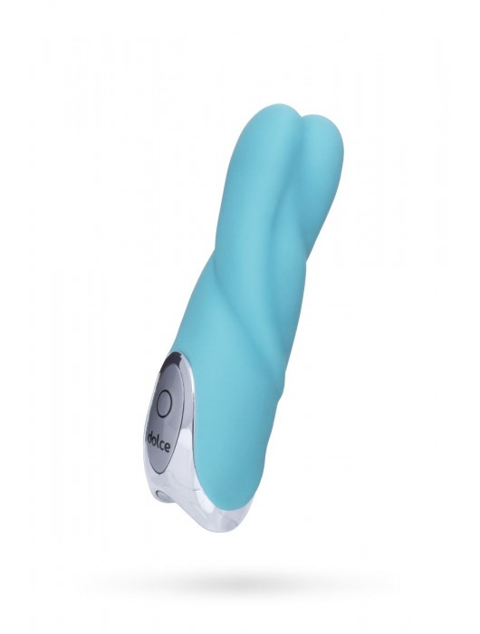 Голубой мини-вибратор Dolce Owen - 12,5 см. - ToyFa