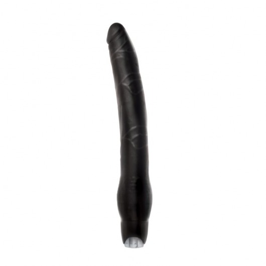 Длинный чёрный вибратор Monster Meat Long Vibe - 30,5 см. - NS Novelties
