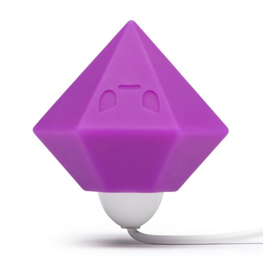 Фиолетовый клиторальный стимулятор-бриллиант SILICONE PURPLE DIAMOND CLITORAL VIBRATOR - Tokidoki