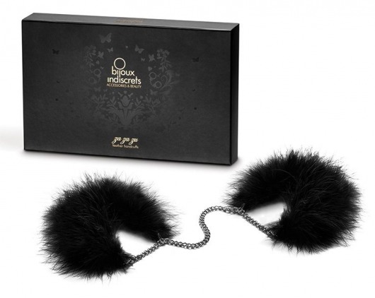Перьевые наручники Za Za Zu Feather Handcuffs Bijoux - Bijoux Indiscrets - купить с доставкой в Новосибирске
