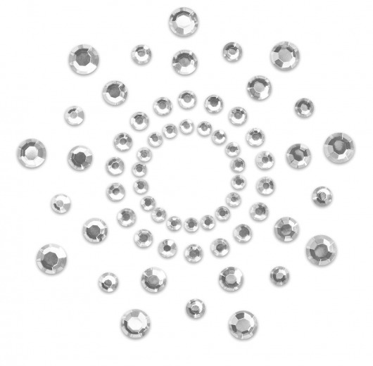 Серебристые накладки на соски Mimi - Bijoux Indiscrets - купить с доставкой в Новосибирске