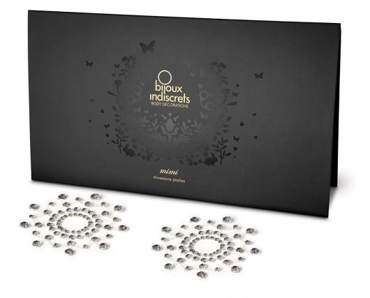 Серебристые накладки на соски Mimi - Bijoux Indiscrets - купить с доставкой в Новосибирске