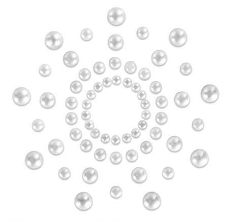 Накладки на соски под жемчуг Mimi - Bijoux Indiscrets - купить с доставкой в Новосибирске