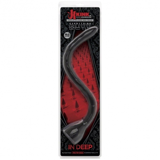 Анальная змейка Kink In Deep Silicone Anal Snake - 49,5 см. - Doc Johnson