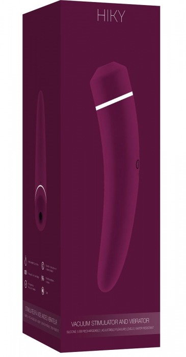 Фиолетовый вакуумный клиторальный вибромассажер Personal vibrator HIKY - Shots Media BV