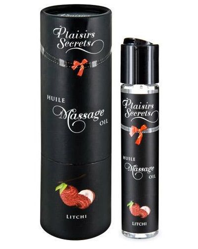 Массажное масло с ароматом личи Huile de Massage Gourmande Litchi - 59 мл. - Plaisir Secret - купить с доставкой в Новосибирске