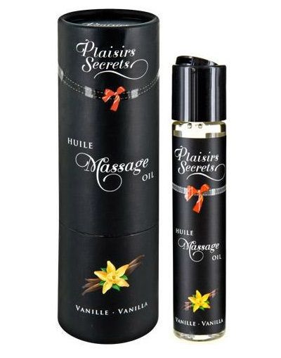 Массажное масло с ароматом ванили Huile de Massage Gourmande Vanille - 59 мл. - Plaisir Secret - купить с доставкой в Новосибирске