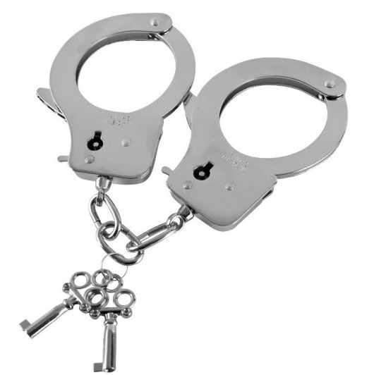 Наручники из листового металла с ключами Metal Handcuffs - Blush Novelties - купить с доставкой в Новосибирске